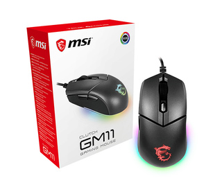 MSI Clutch GM11 souris Jouer Gauche USB Type-A Optique 5000 DPI