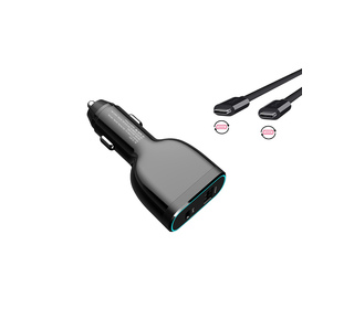 DLH CHARGEUR VOITURE ALLUME CIGARE USB-C 60W POUR ORDINATEUR PORTABLE