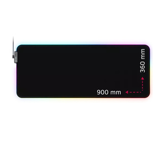 Lorgar Steller 919 Tapis de souris de jeu Noir