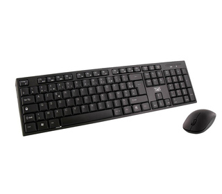 T'nB KBSCBK2 clavier Souris incluse Maison FR sans fil +USB AZERTY Qwerty Noir