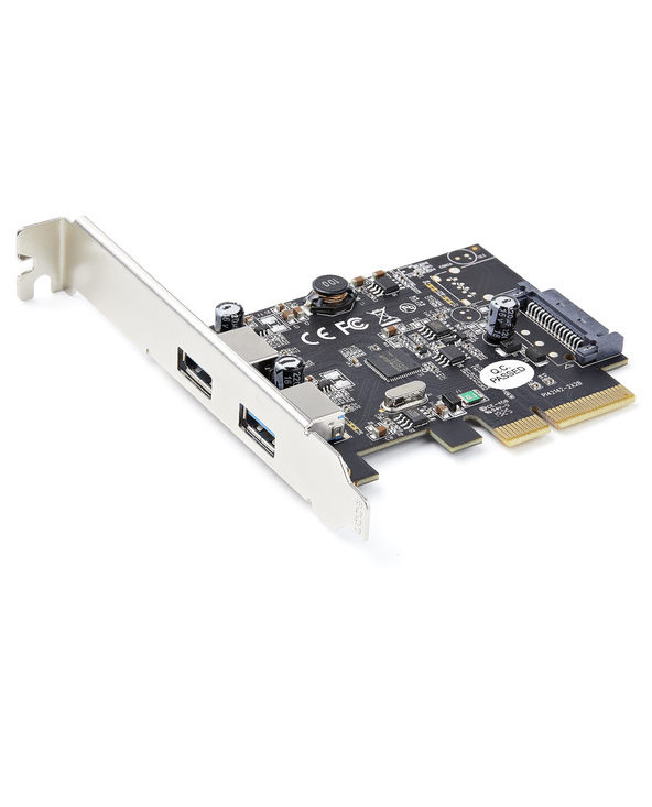 StarTech.com Carte PCIe 2 Ports USB - 10Gbps/port - Carte Contrôleur Hôte USB 3.2 Gen 2 Type-A PCI Express 3.0 x2 - Carte Adapta