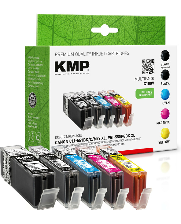 KMP C100V cartouche d'encre Cyan, Magenta, Jaune