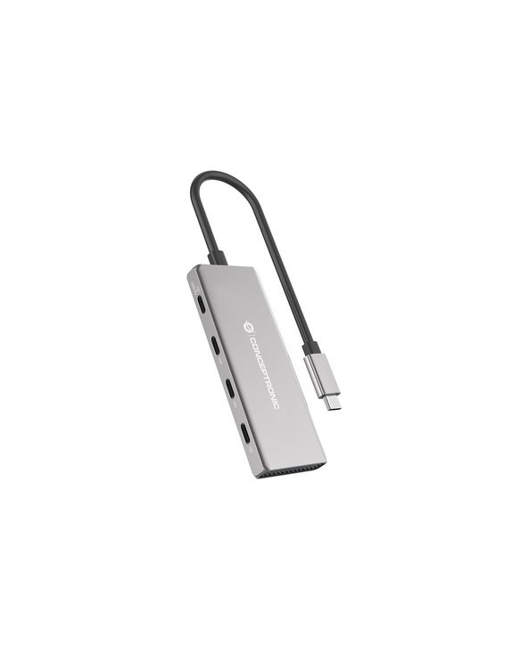 Conceptronic HUBBIES16G hub & concentrateur USB 3.2 Gen 2 (3.1 Gen 2) Type-C 10000 Mbit/s Gris