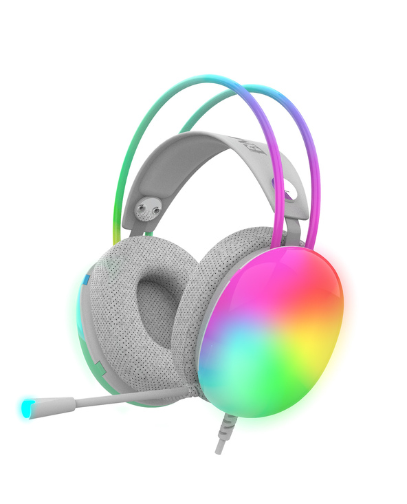 Inca IGK-X8Y écouteur/casque Avec fil Arceau Jouer Gris