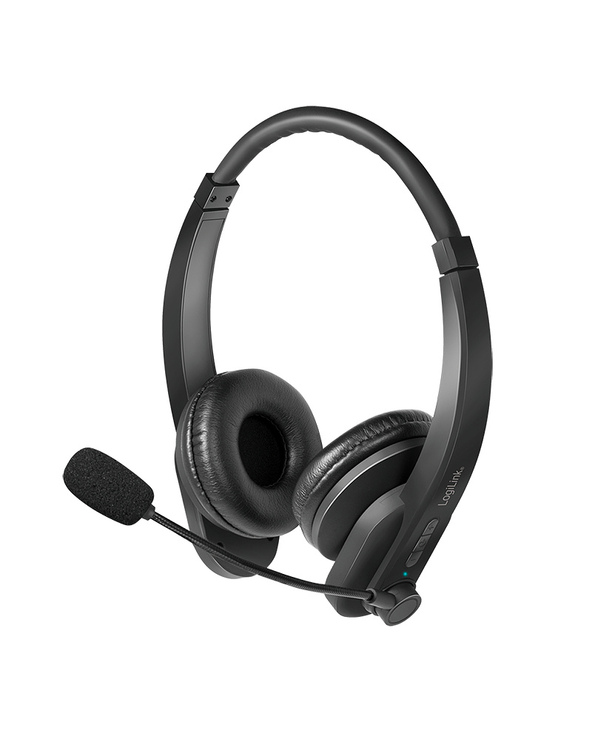 LogiLink BT0060 écouteur/casque Sans fil Arceau Bureau/Centre d'appels Bluetooth Noir