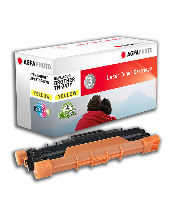 AgfaPhoto APTBTN247YE Cartouche de toner 1 pièce(s) Compatible Jaune