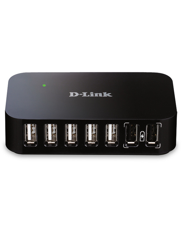 D-Link DUB-H7 USB 2.0 Type-B 480 Mbit/s Noir