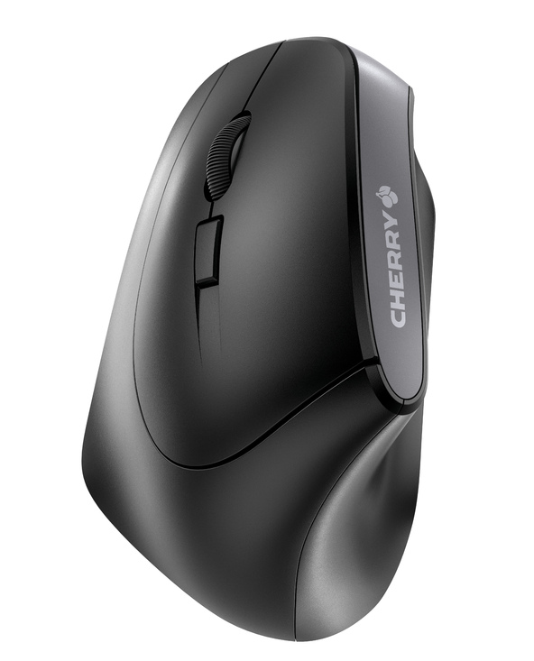 CHERRY MW 4500 LEFT Souris ergonomique sans fil, pour gauchers, noir, USB