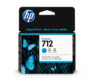 HP Cartouche d'encre DesignJet 712, cyan, 29 ml