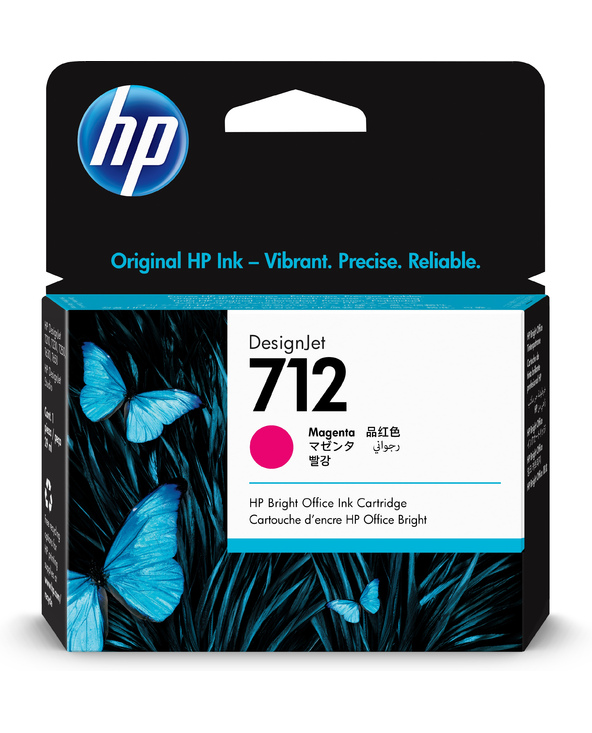 HP Cartouche d'encre DesignJet 712, magenta, 29 ml