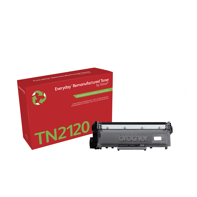 Remanufacturé Everyday Toner remanufacturé Mono Everyday de Xerox compatible avec Brother TN2120, Grande capacité