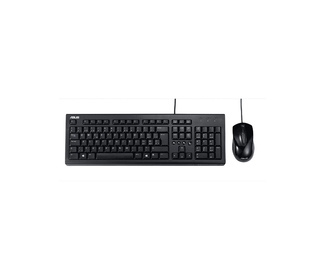 ASUS U2000 Keyboard + Mouse Set clavier Souris incluse Universel USB Noir