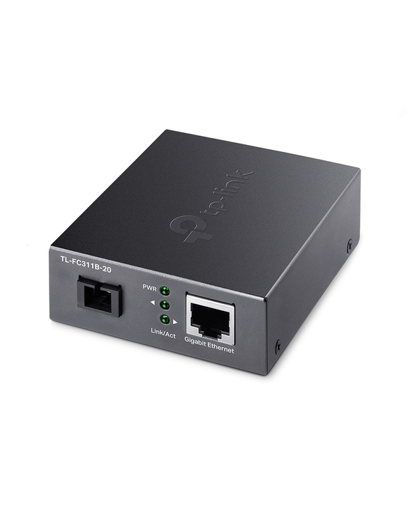 TP-Link TL-FC311B-20 convertisseur de support réseau 1000 Mbit/s Monomode Noir