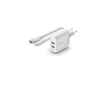 Belkin WCE001VF1MWH chargeur d'appareils mobiles Universel Blanc Secteur Intérieure