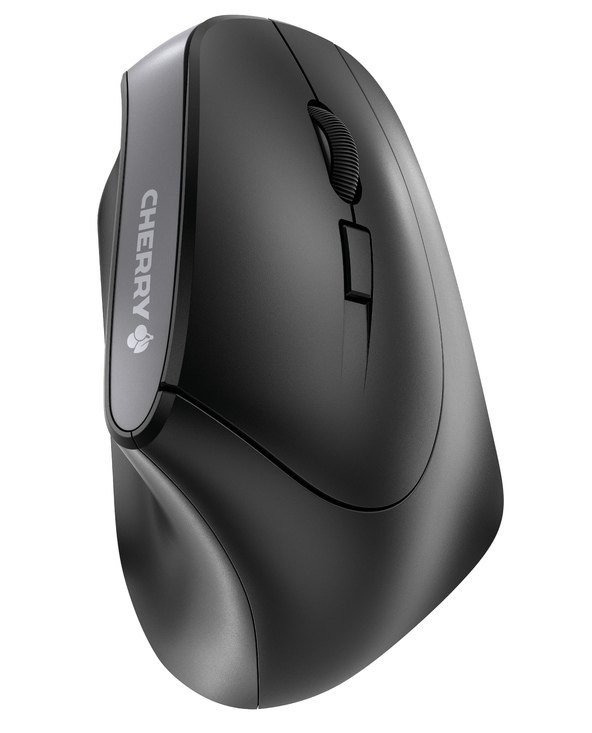 CHERRY MW 4500 Souris ergonomique sans fil, pour droitiers, inclinée à 45°, noir, USB
