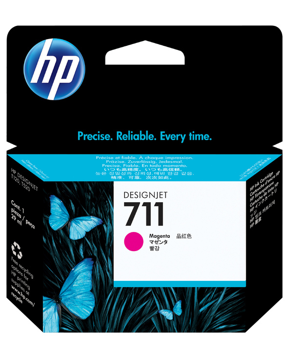 HP 711 cartouche d'encre DesignJet magenta, 29 ml