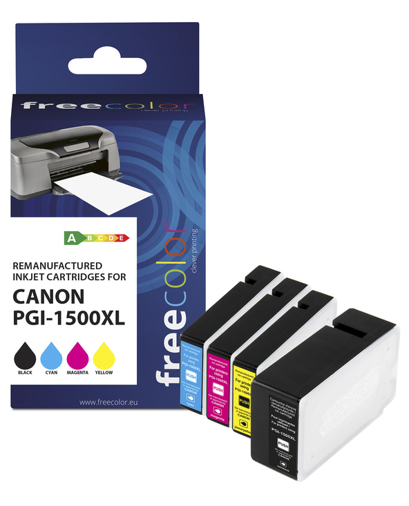 Freecolor K10404F7 cartouche d'encre 4 pièce(s) Compatible High (L) Yield Noir, Cyan, Magenta, Jaune