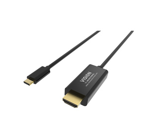 Vision TC-2MUSBCHDMI-BL 2 m USB Type-C HDMI Type A (Standard) Noir