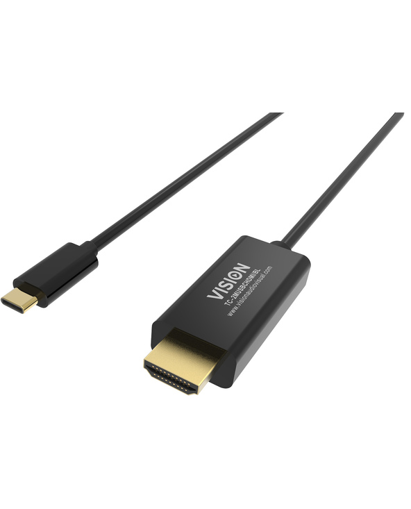 Vision TC-2MUSBCHDMI-BL 2 m USB Type-C HDMI Type A (Standard) Noir