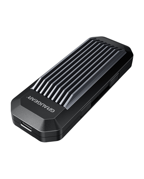GRAUGEAR G-M202-AC-10G Boîtier de disques de stockage Enceinte ssd Noir M.2