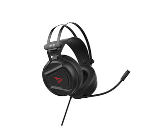 Steelplay HP51 Casque Avec fil Arceau Jouer Noir, Rouge