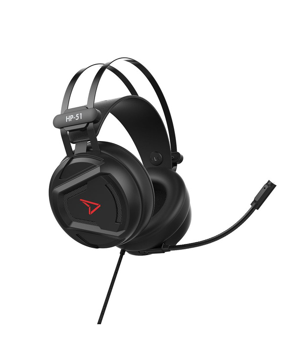 Steelplay HP51 Casque Avec fil Arceau Gaming Noir, Rouge