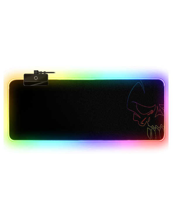 Spirit of Gamer Darkskull Tapis de souris de jeu Noir, Multicolore