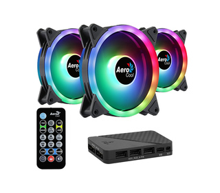 Aerocool Duo 12 Pro Boitier PC Ventilateur 12 cm Noir 3 pièce(s)