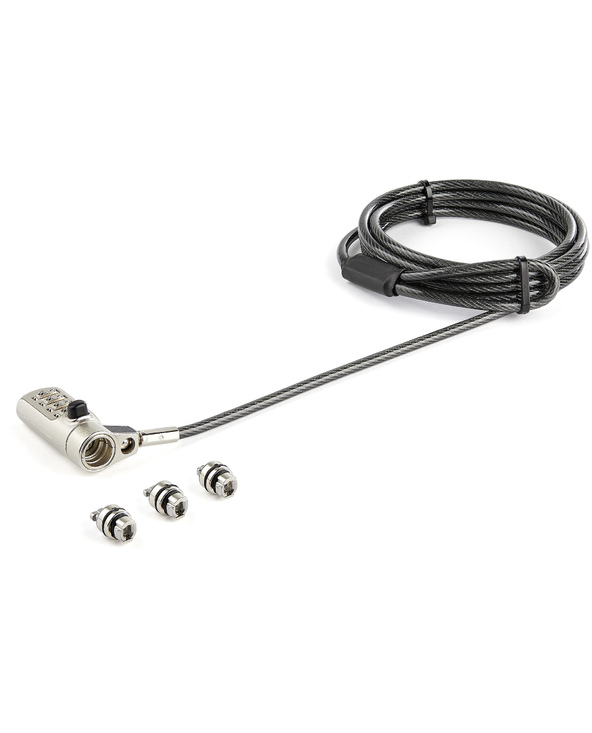 StarTech.com Câble de Verrouillage Universel à Combinaison de 2 m pour Ordinateur Portable - Combinaison à 4 Chiffres - Compatib
