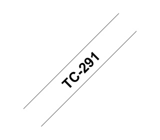 Brother TC-291 ruban d'étiquette Noir sur blanc