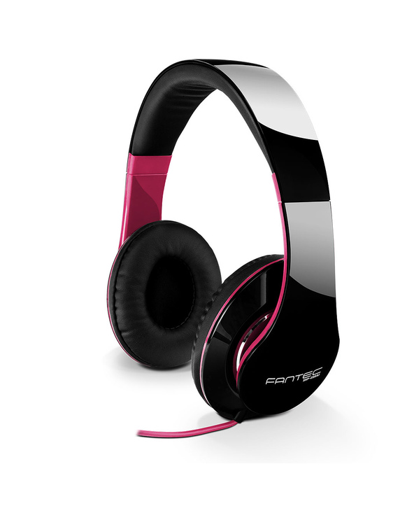 Fantec SHP-250AJ Casque Avec fil Arceau Musique Noir, Rose