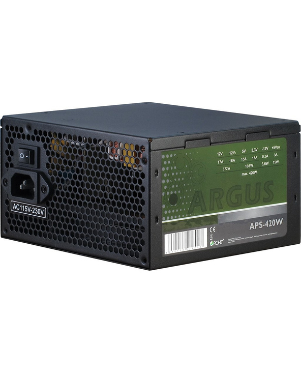 Inter-Tech Argus APS unité d'alimentation d'énergie 420 W 20+4 pin ATX ATX Noir