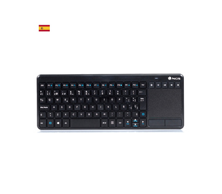 NGS TV Warrior, QWERTY, ES clavier Maison RF sans fil Espagnole Noir