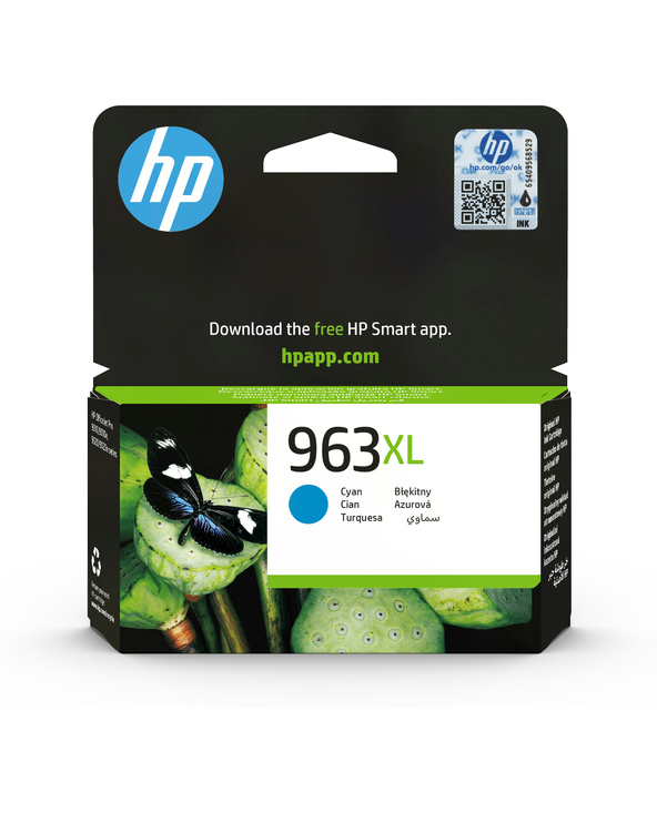 HP 963XL Cartouche d'encre cyan authentique, grande capacité