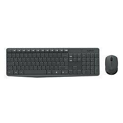 Logitech MK235 clavier Souris incluse Universel USB AZERTY Français Gris