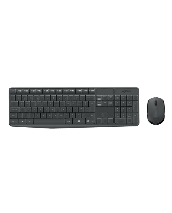 Logitech MK235 clavier Souris incluse Universel USB AZERTY Français Gris