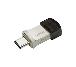 Transcend JetFlash 890 lecteur USB flash 128 Go USB Type-A / USB Type-C 3.2 Gen 1 (3.1 Gen 1) Noir, Argent