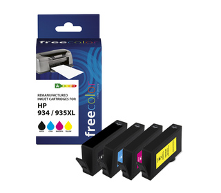 Freecolor K10356F7 cartouche d'encre 4 pièce(s) Compatible High (L) Yield Noir, Cyan, Magenta, Jaune