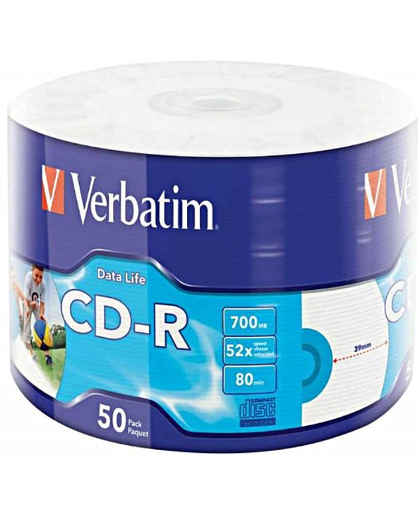 Verbatim 50x CD-R 700 Mo 50 pièce(s) Verbatim 50x CD-R 700 Mo 50 pièce(s)