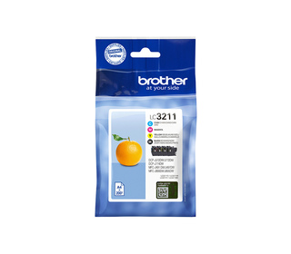 Brother LC3211VALDR cartouche d'encre 4 pièce(s) Original Noir, Cyan, Magenta, Jaune
