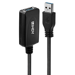 Lindy 43155 câble USB 5 m USB 3.2 Gen 1 (3.1 Gen 1) USB A Noir