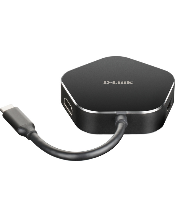 D-Link DUB-M420 station d'accueil Avec fil Thunderbolt 3 Noir, Argent