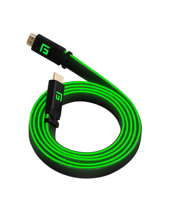 Floating Grip FG-HDMILED-150-GREEN câble HDMI 1,5 m HDMI Type A (Standard) Noir