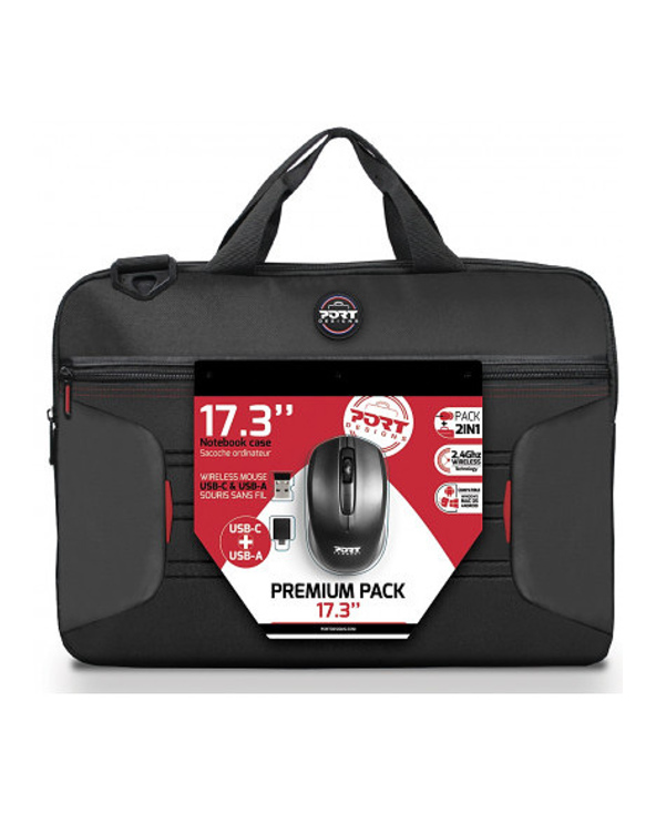 Port Designs PREMIUM PACK 43,9 cm (17.3") Housse Noir