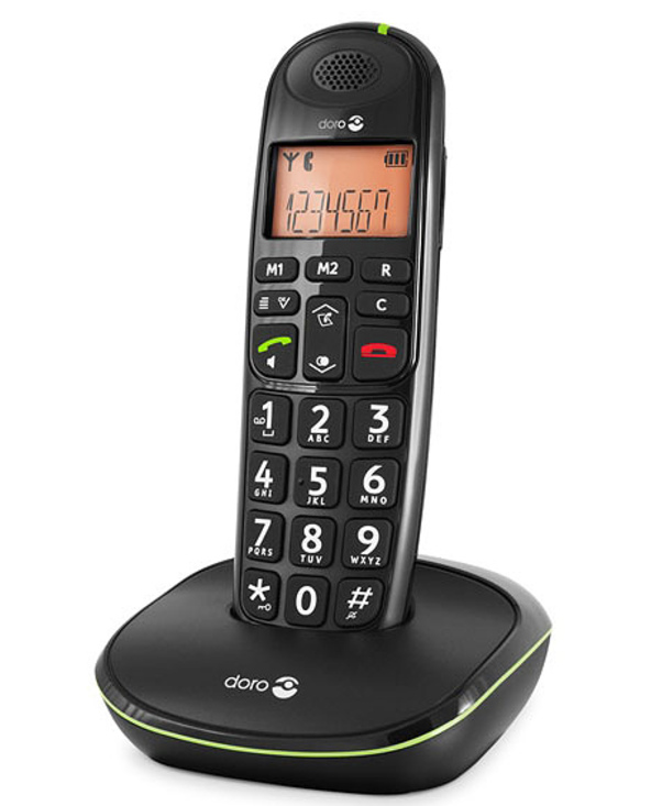 Doro PhoneEasy 100w Identification de l'appelant Noir