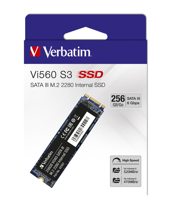 Verbatim SSD Vi560 S3 M.2 256 Go