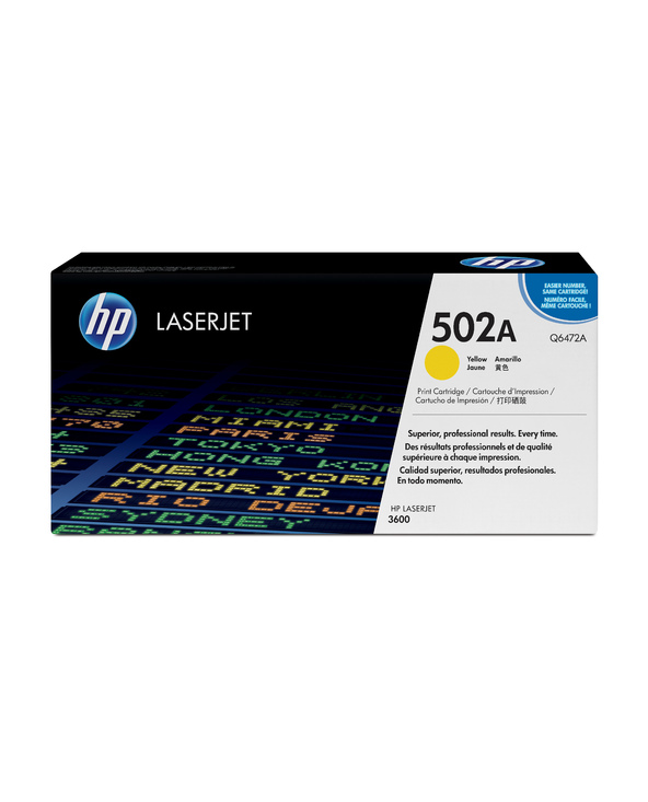 HP 502A toner LaserJet jaune authentique HP 502A toner LaserJet jaune authentique