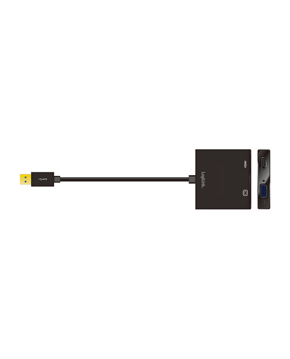 LogiLink UA0234 adaptateur graphique USB 1920 x 1080 pixels Noir