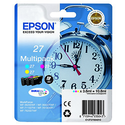 Epson Alarm clock 27 DURABrite Ultra cartouche d'encre 1 pièce(s) Original Cyan, Magenta, Jaune