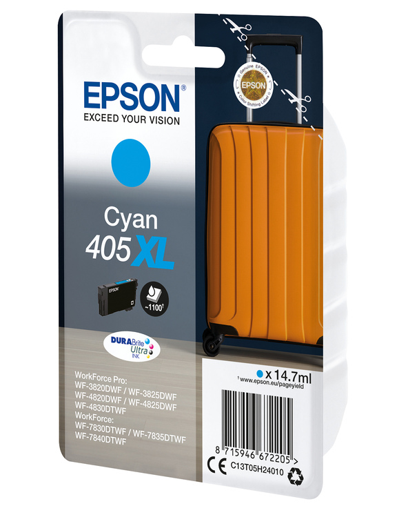 Epson Singlepack Cyan 405XL DURABrite Ultra Ink